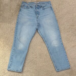 Levi's Light Blue Wedgie Straight Jeans